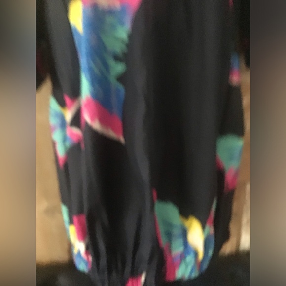 Maria Cornejo Floral Dress Slit Bubble Hem Relaxed Fit Size 4 - Picture 2 of 8